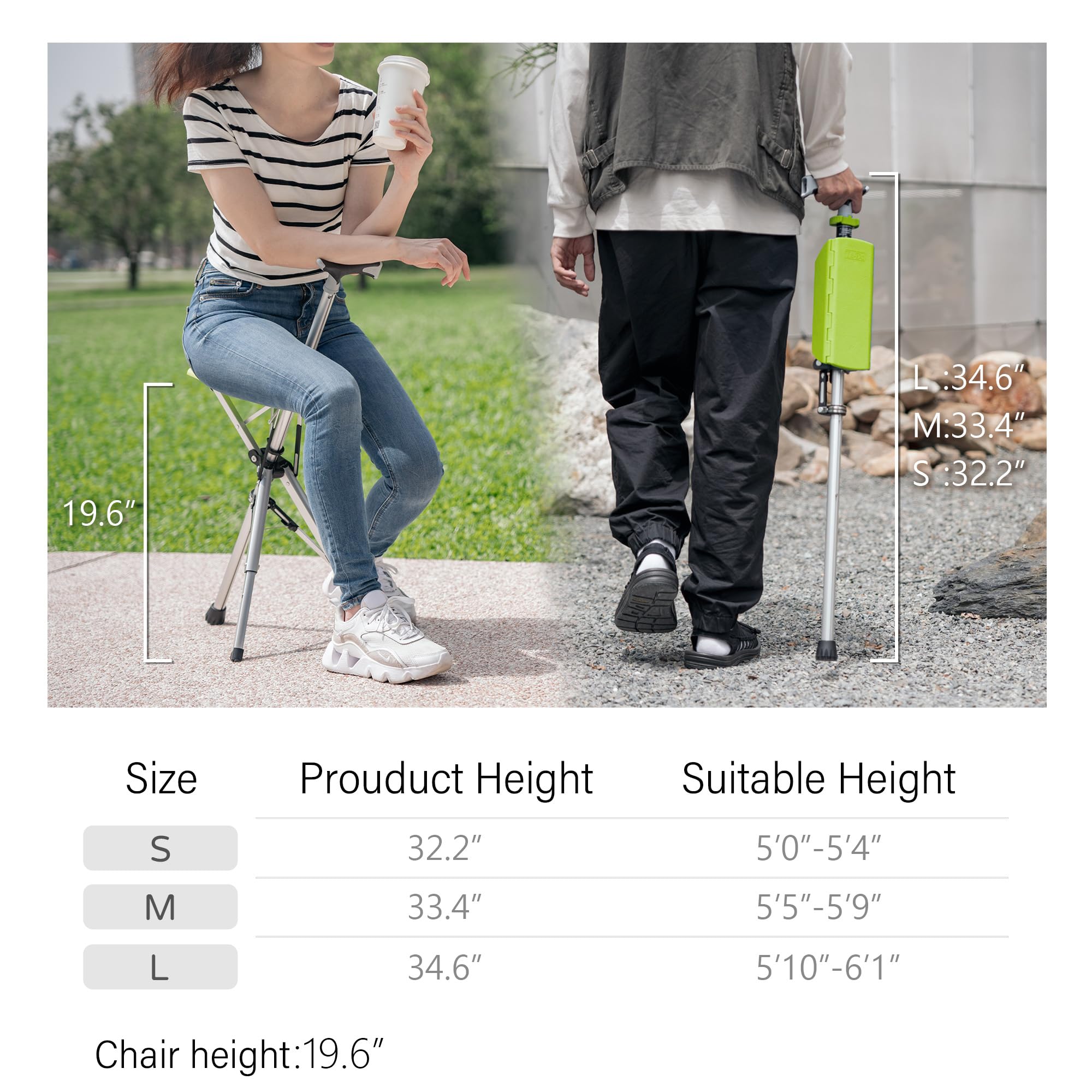 50% DISCOUNT TODAY | CrutchSeat™ | No seat in sight? Now there is!