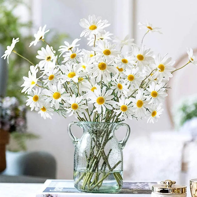 Artificial White Daisy Flower Bouquet Diy Home Decoration Nestilia