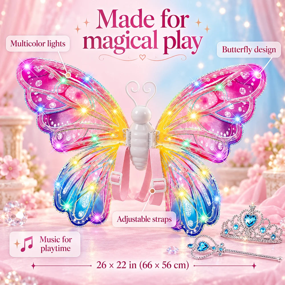 50% OFF TODAY | FlutterGlow™ - Light-Up Fairy Wings