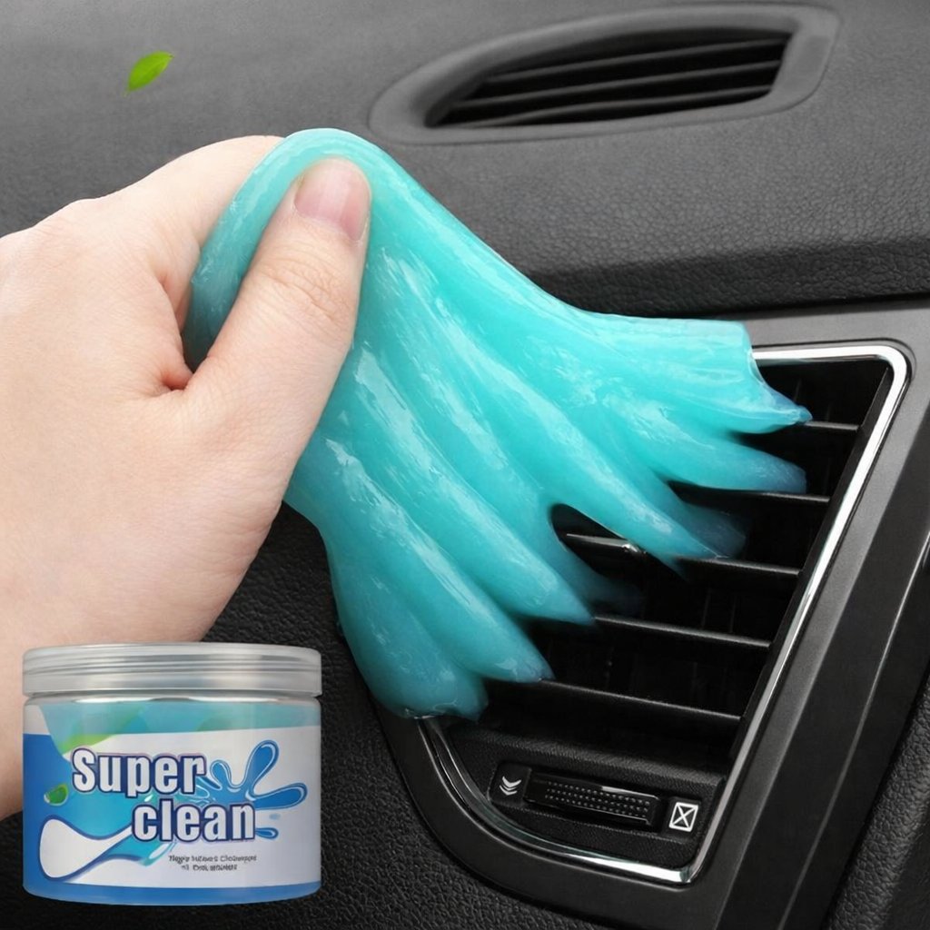 CleanGel cleaning car vents