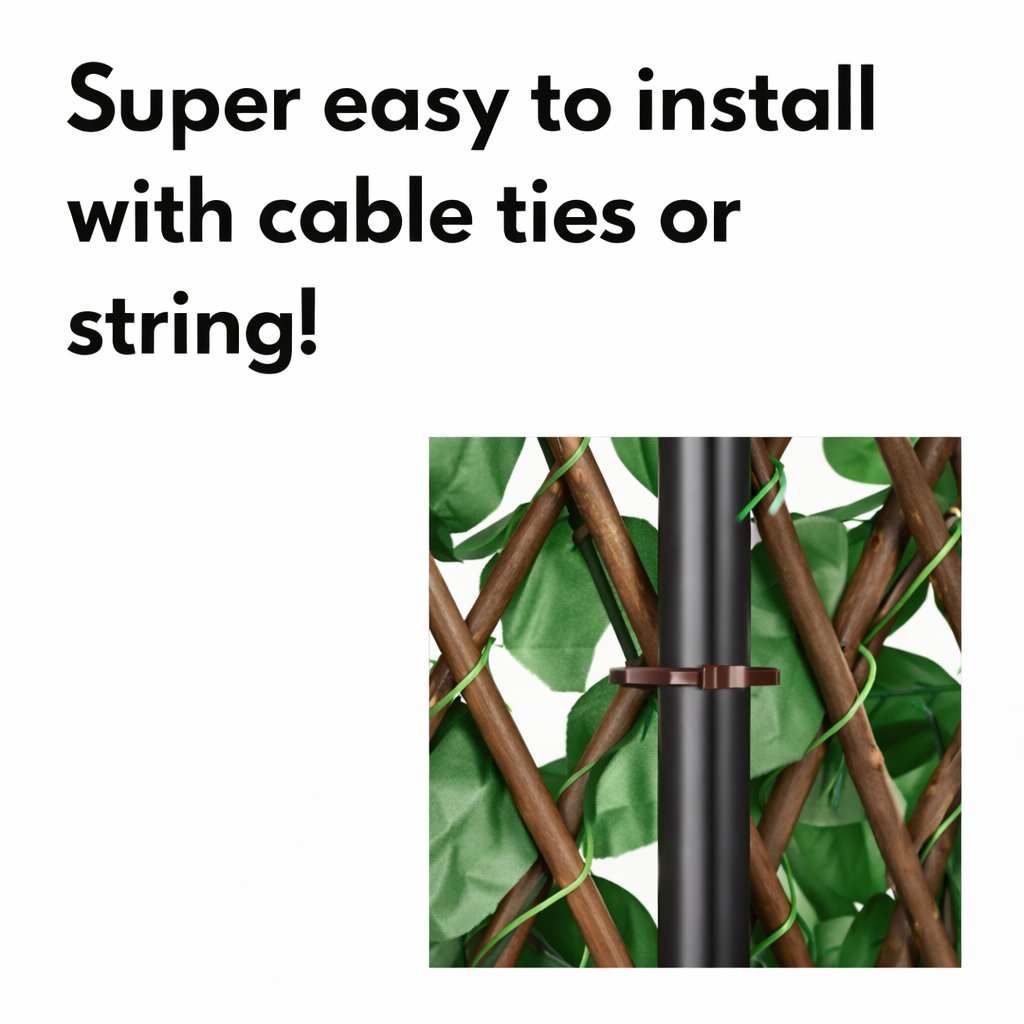 Easy to install with cable ties