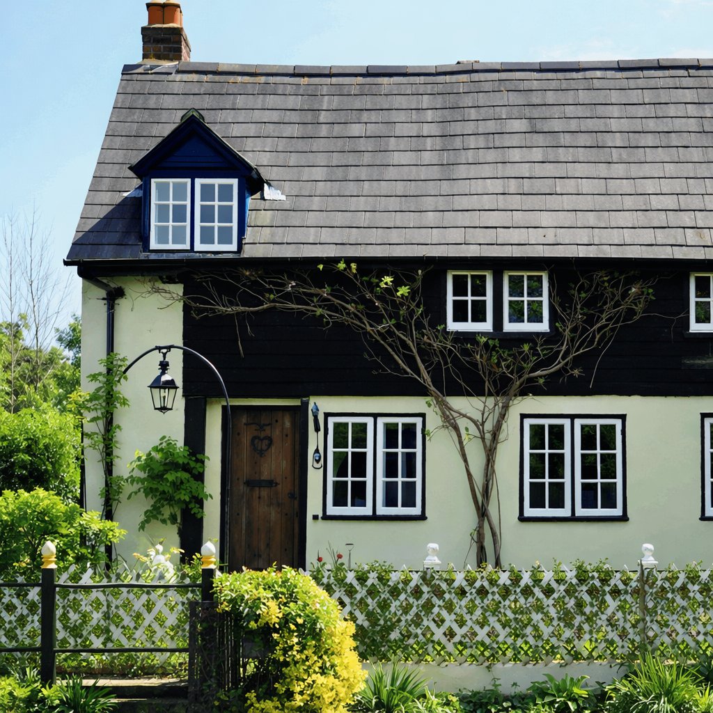 Cottage hedge fence
