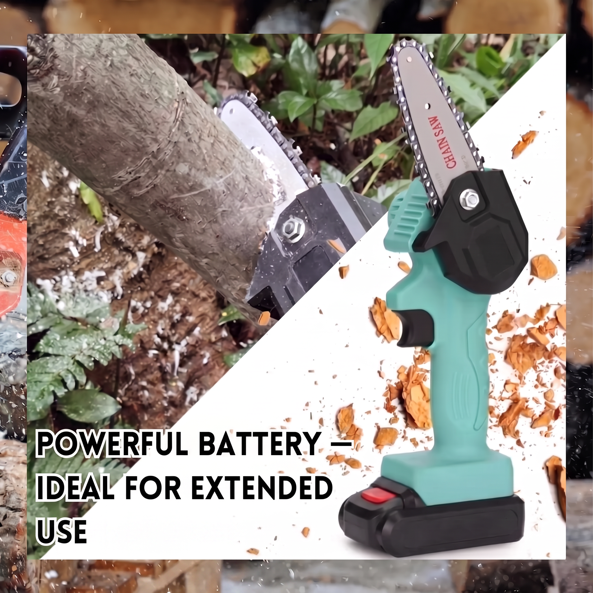 Powerful battery — ideal for extended use