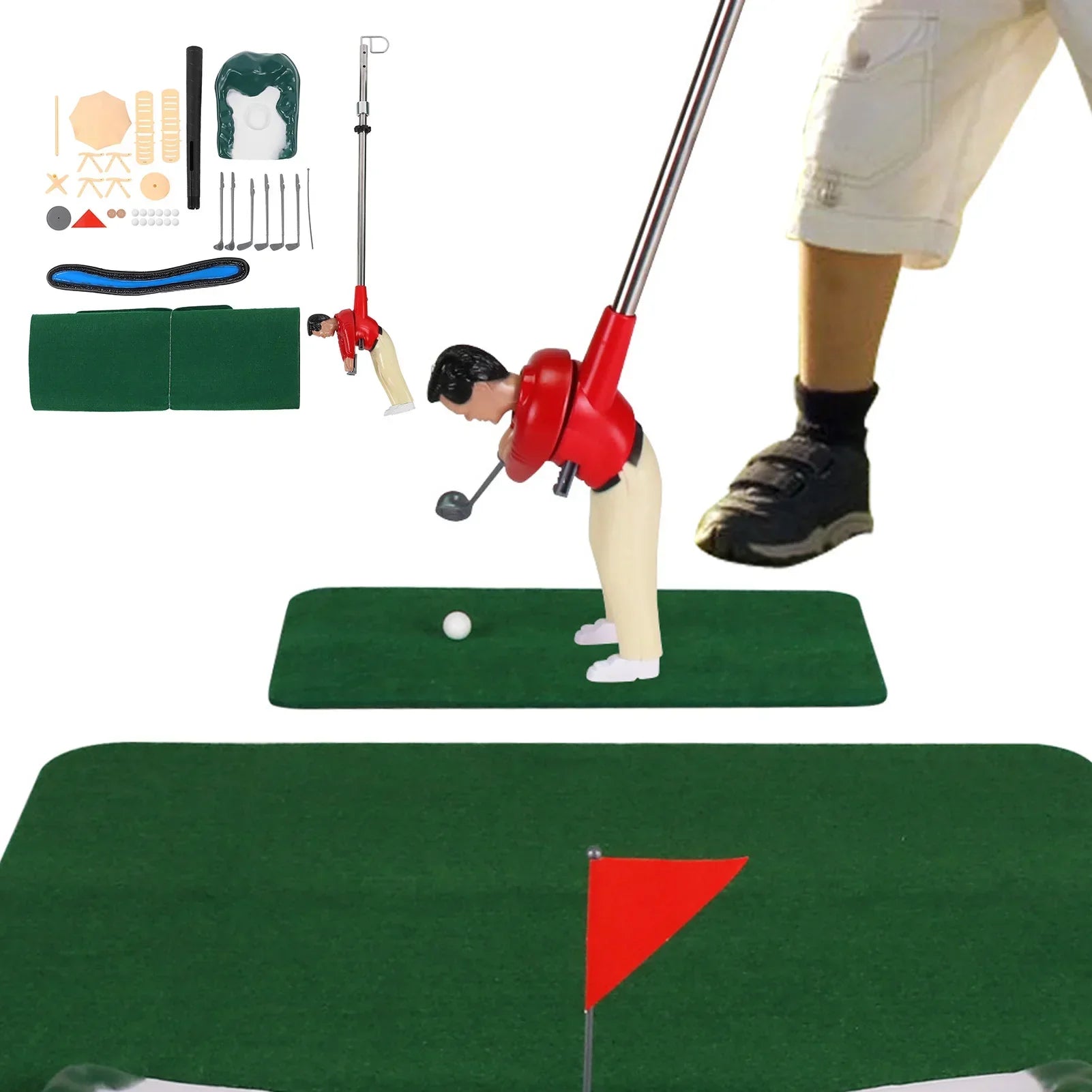 50% DE RÉDUCTION TEMPORAIRE | MicroGolfer™ | Ensemble de jeu de mini-golf d'intérieur