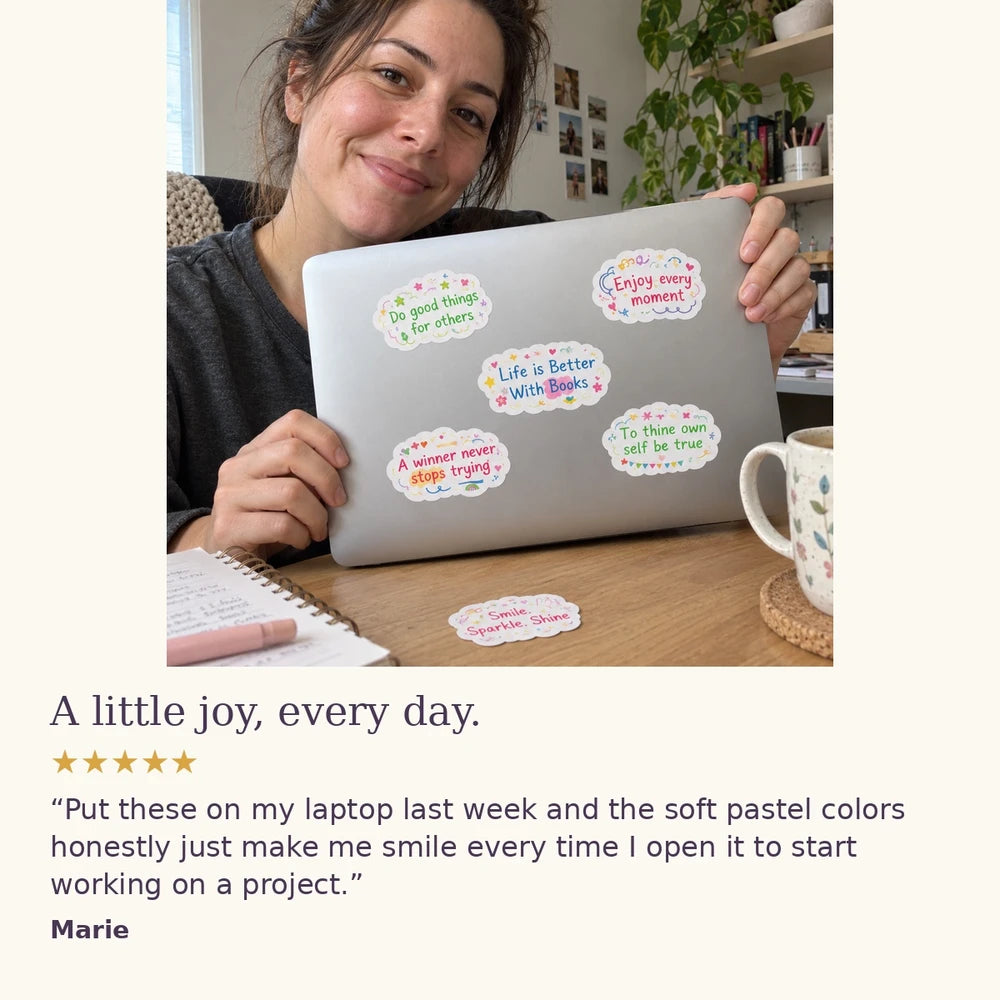 3+3 FREE TODAY | PepPeel™ - Motivational Quote Stickers (Random Design)