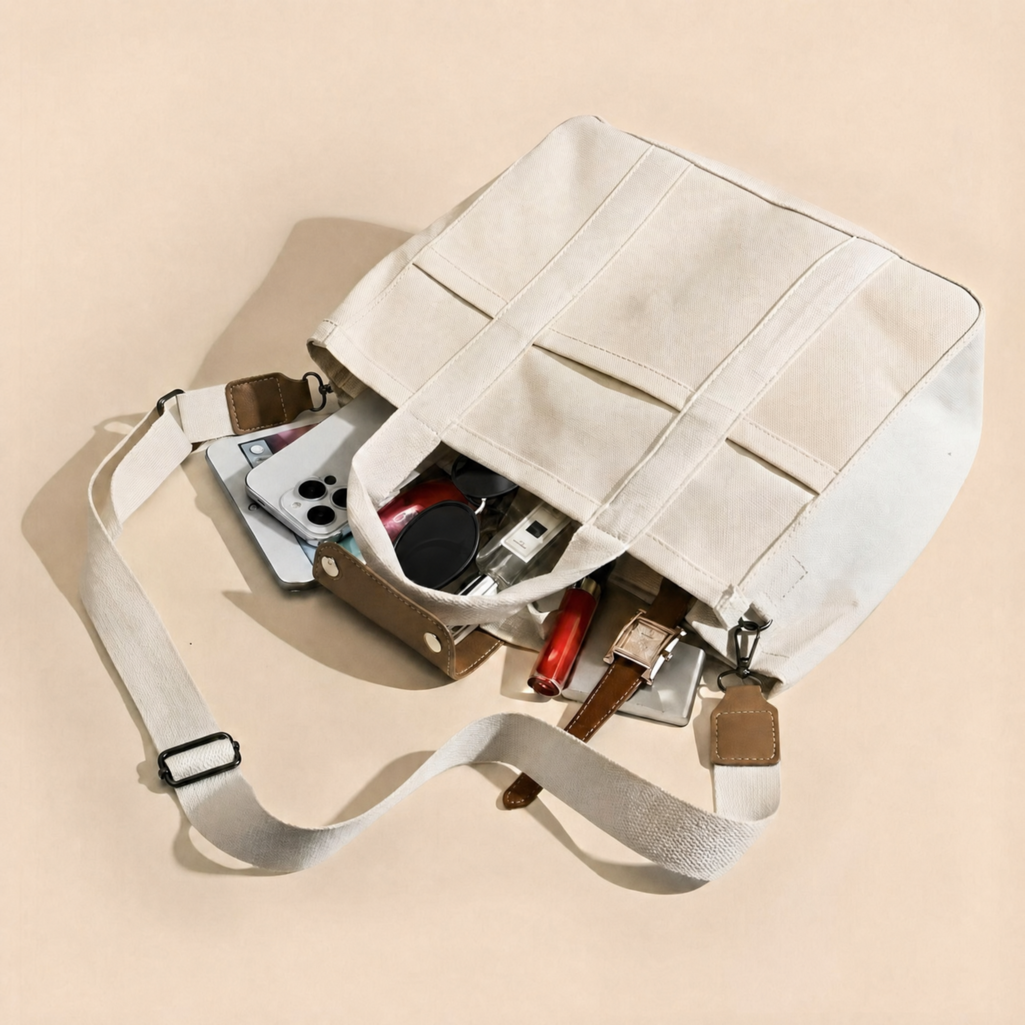 50% OFF TODAY | UrbanTote™ - Multi-pocket canvas tote bag