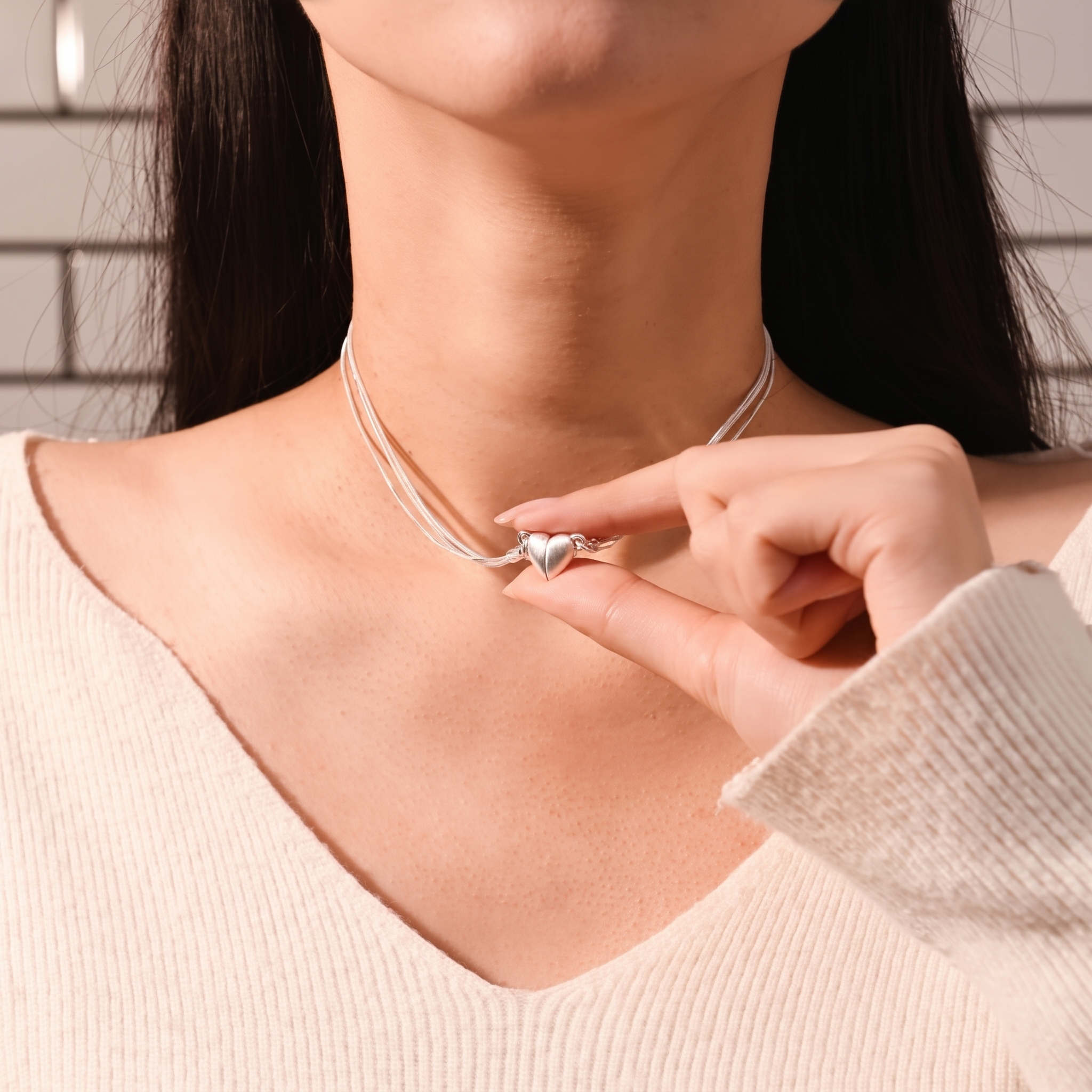 50% OFF TODAY | HeartLink™ - Magnetic Heart Necklace