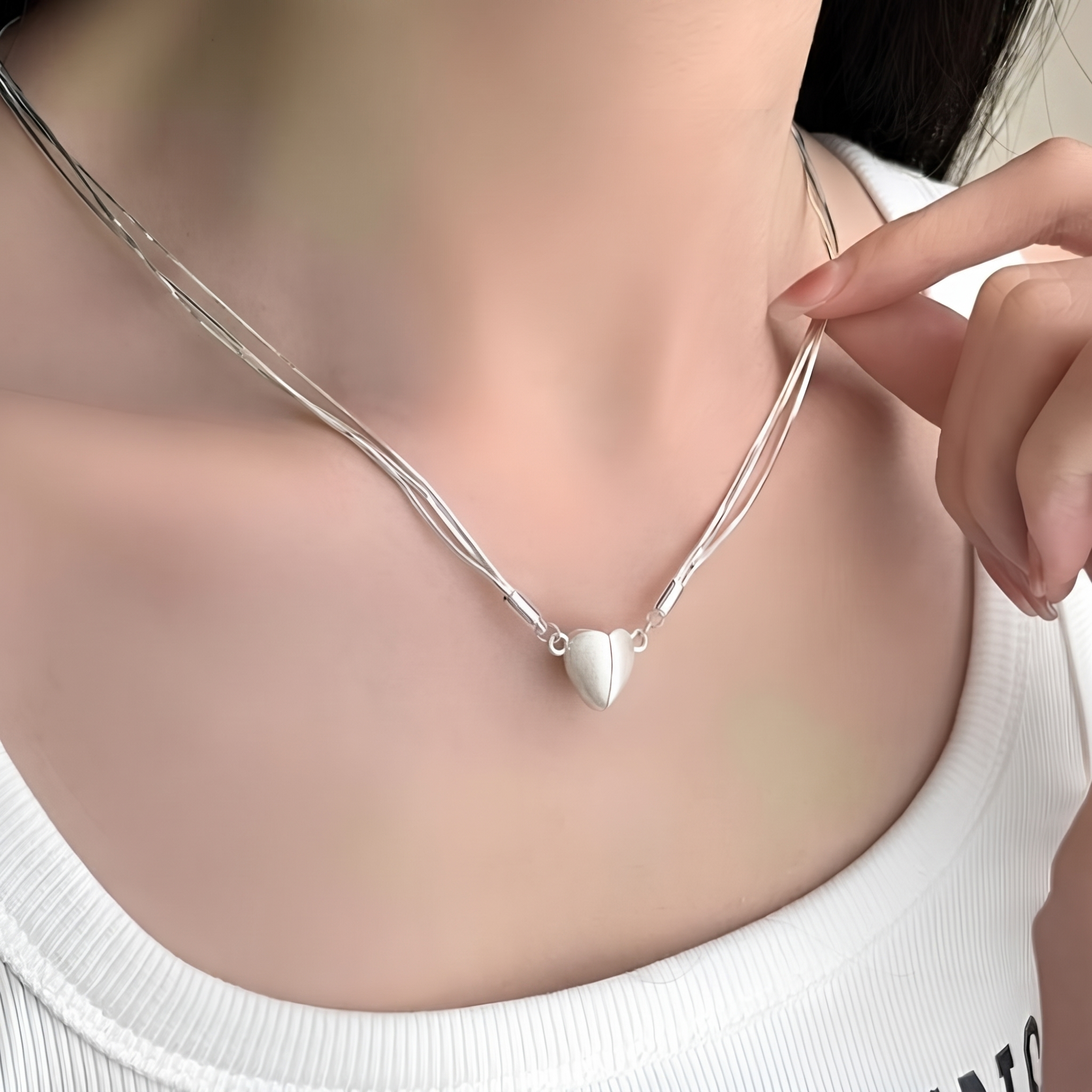 50% OFF TODAY | HeartLink™ - Magnetic Heart Necklace