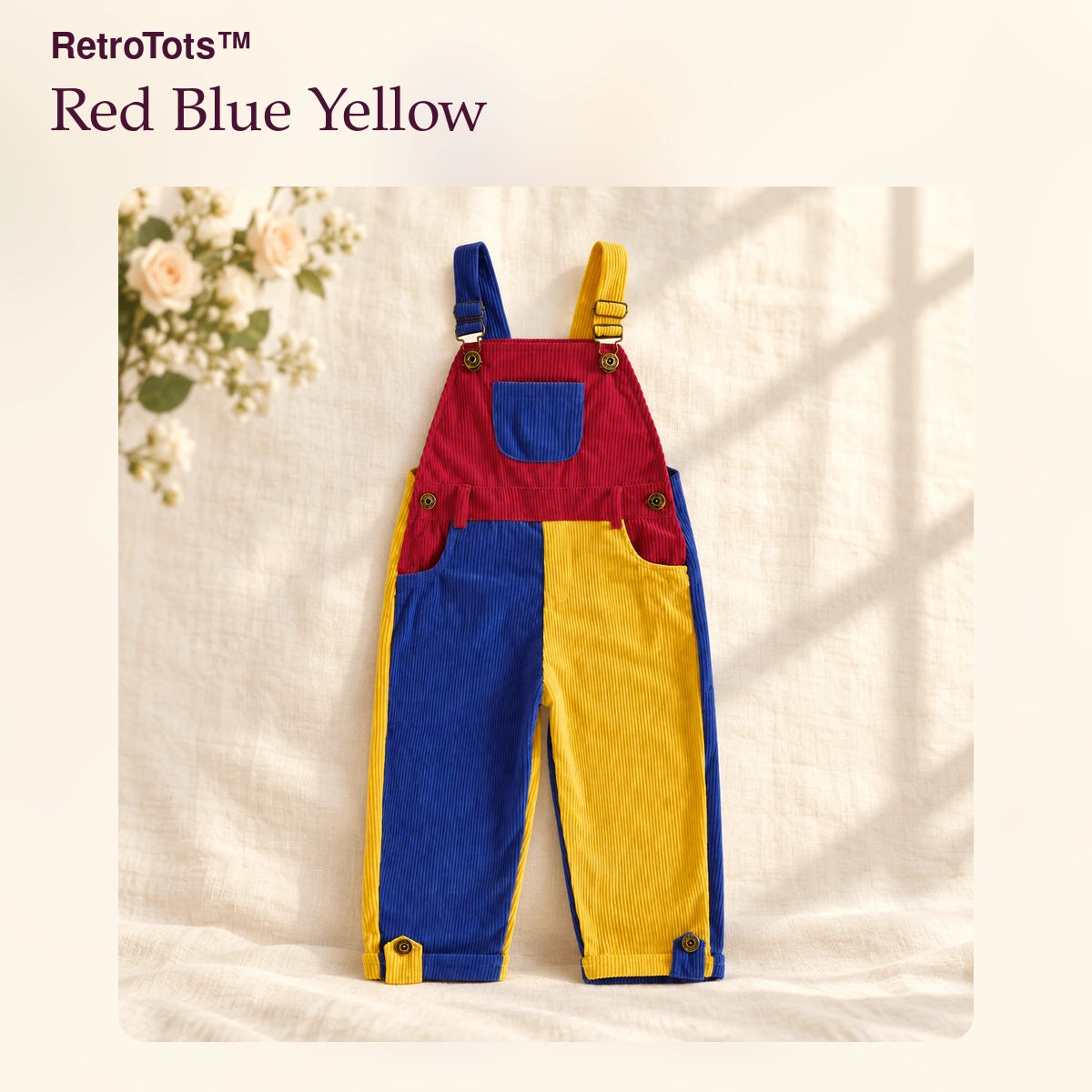 50% OFF TODAY | RetroTots™ - Toddler's Corduroy Overalls