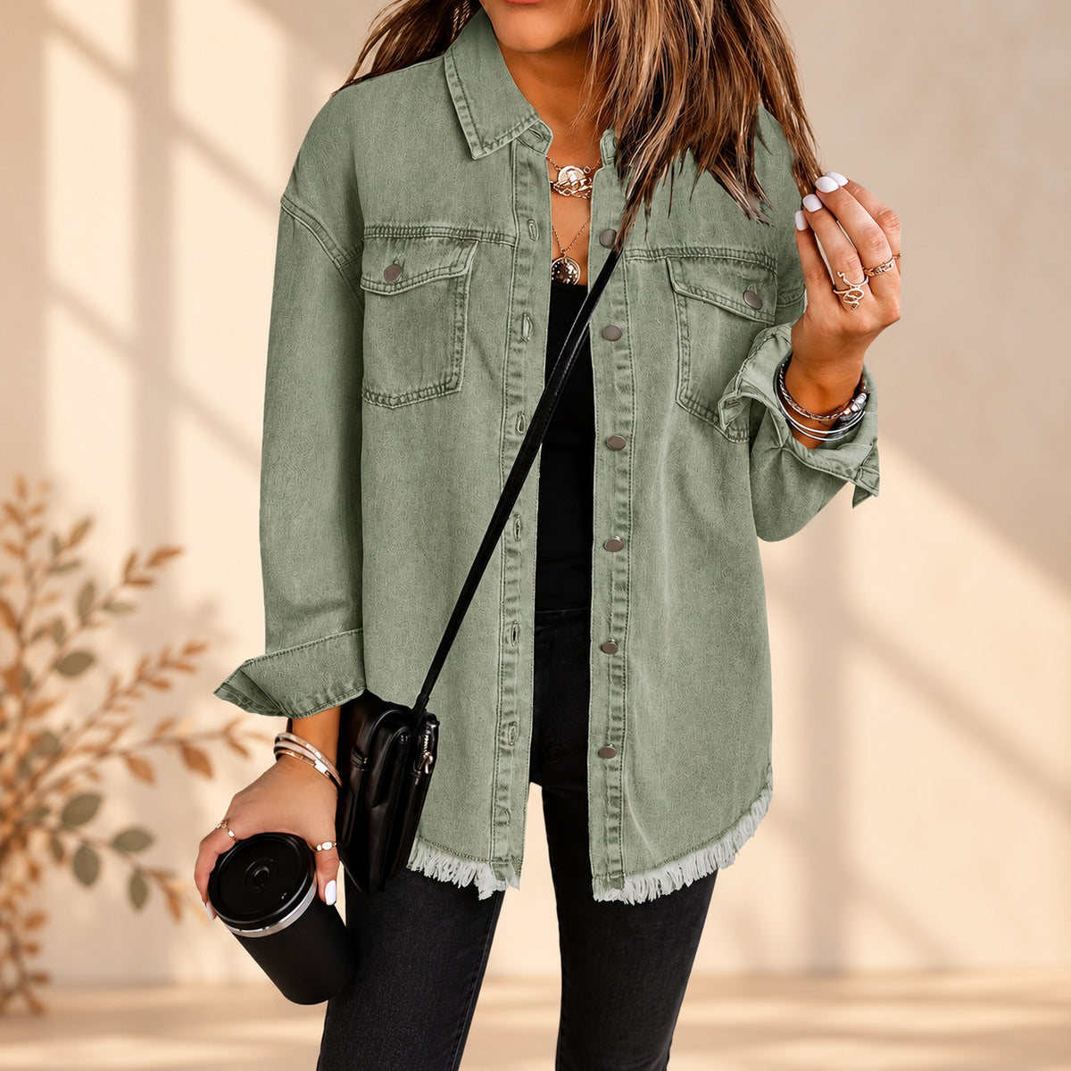 50% OFF TODAY | FrayLayer™ - Denim Shirt Jacket