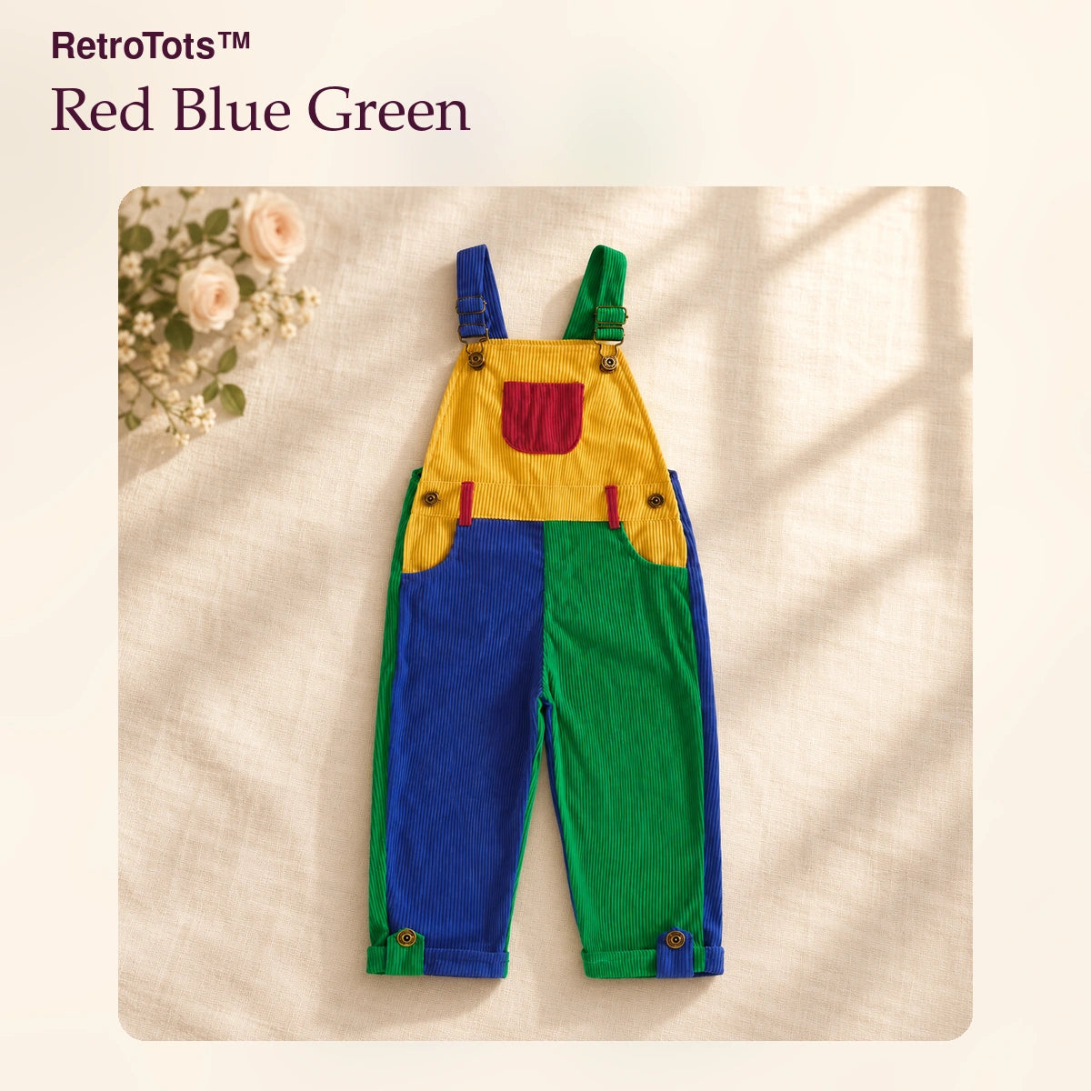 50% OFF TODAY | RetroTots™ - Toddler's Corduroy Overalls