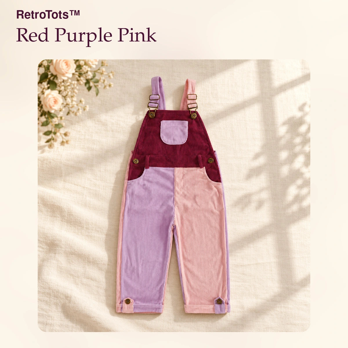50% OFF TODAY | RetroTots™ - Toddler's Corduroy Overalls