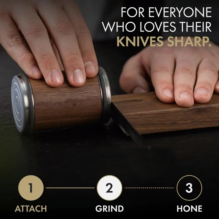 50% OFF TODAY | SharpGlide™ | Rolling Knife Sharpener