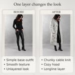 50% OFF TODAY | CableChic™ - Long Cable-Knit Cardigan