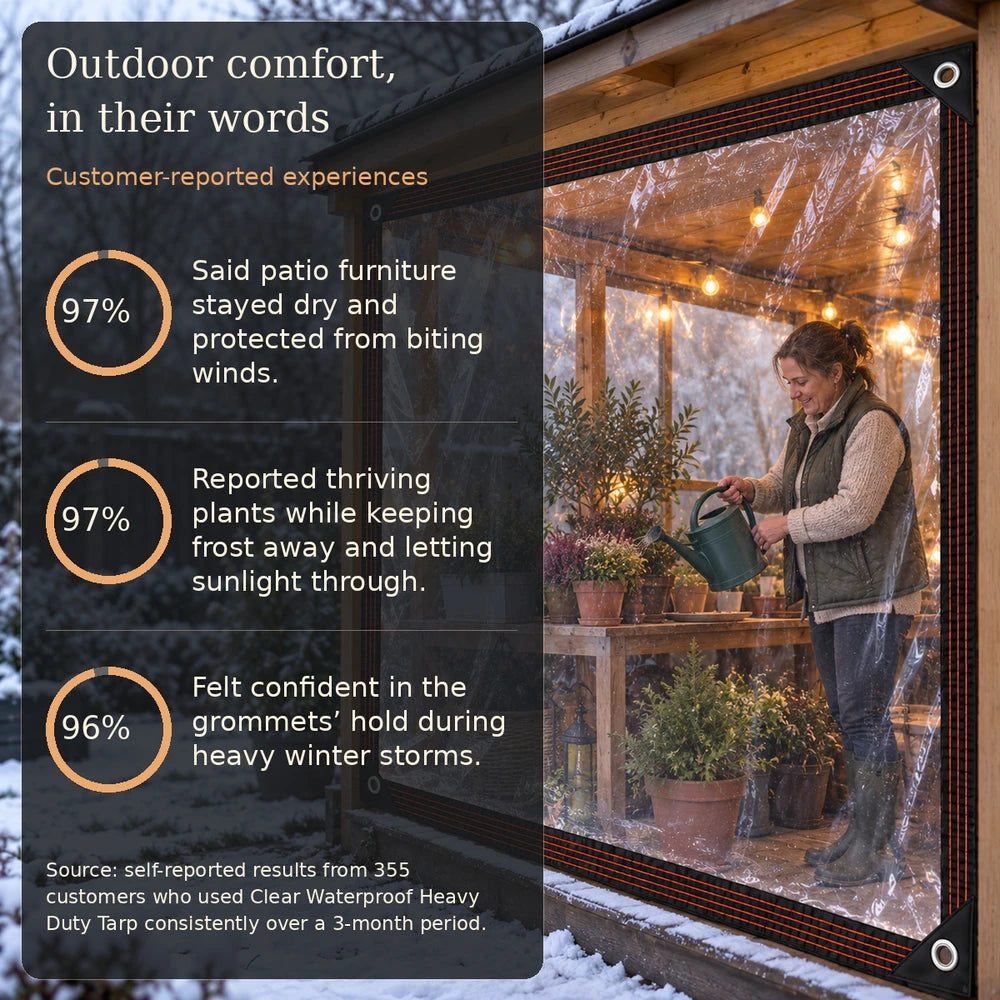 50% OFF TODAY | WindWall™ - Clear Waterproof Tarp