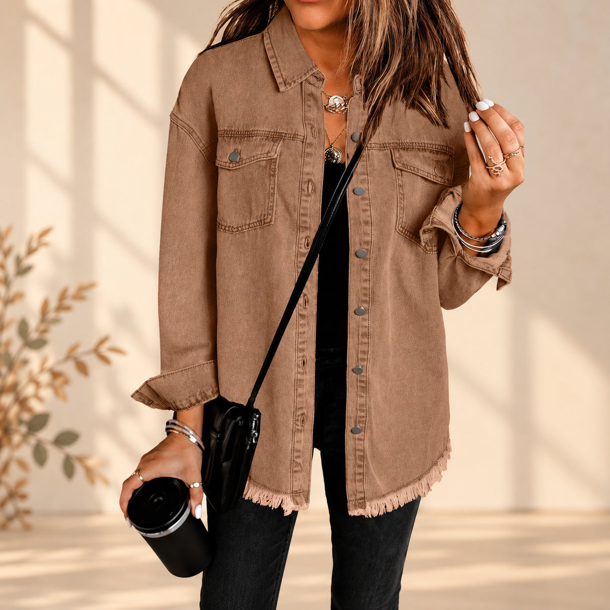 50% OFF TODAY | FrayLayer™ - Denim Shirt Jacket