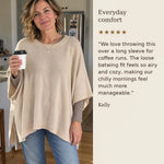 50% OFF TODAY | CozyPoncho™ - Batwing Knit Poncho