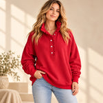 50% OFF TODAY | HenleyEase™ - Oversized Ruffle Sweatshirt
