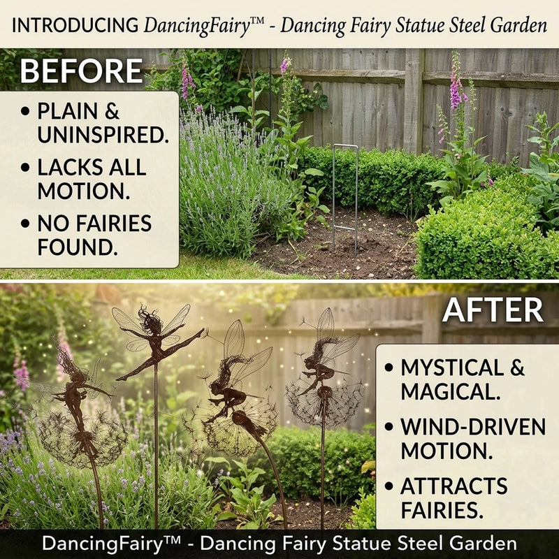 50% OFF TODAY | DancingFairy™ - Dancing Fairy Statue Steel Garden