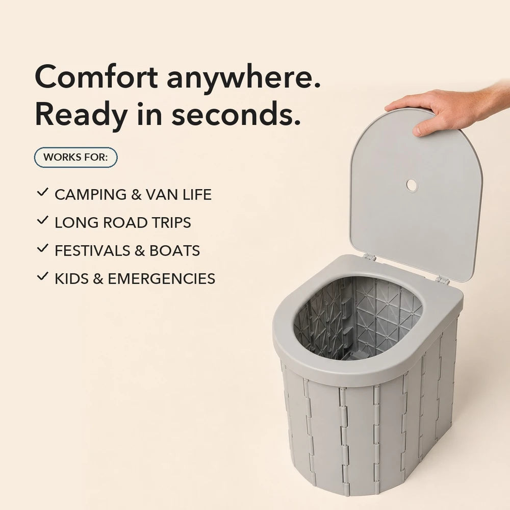 50% OFF TODAY | QuickPotty™ - Portable Foldable Outdoor Toilet
