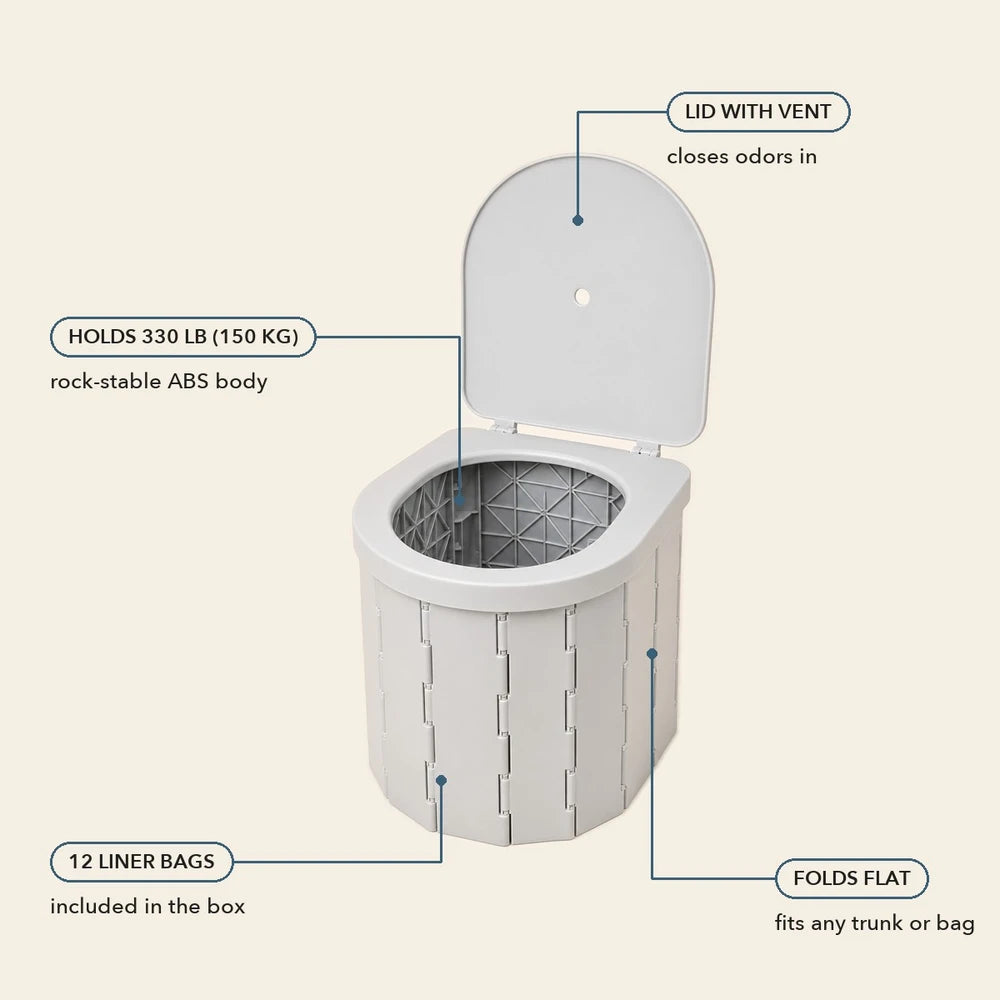 50% OFF TODAY | QuickPotty™ - Portable Foldable Outdoor Toilet