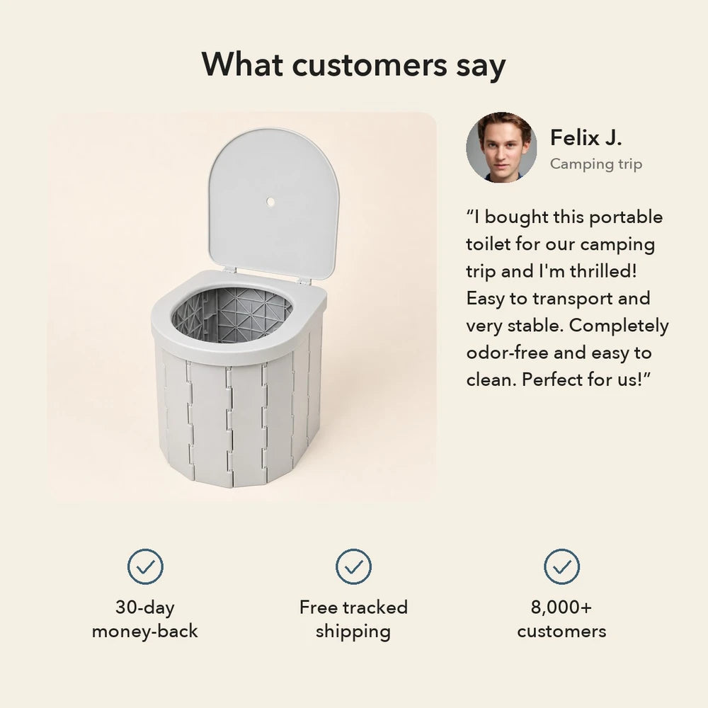 50% OFF TODAY | QuickPotty™ - Portable Foldable Outdoor Toilet