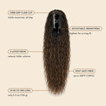 50% OFF TODAY | ClipCurls™ - Curly Hair Extensions with Ponytail