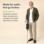 50% OFF TODAY | CrutchSeat™ - No seat in sight? Now you do.
