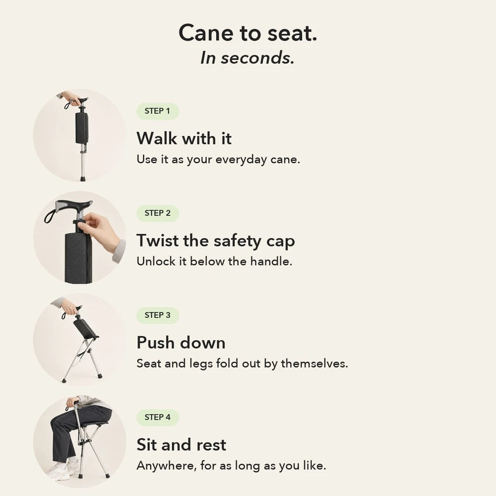 50% OFF TODAY | CrutchSeat™ - No seat in sight? Now you do.