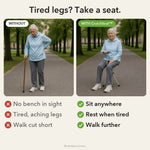 50% OFF TODAY | CrutchSeat™ - No seat in sight? Now you do.