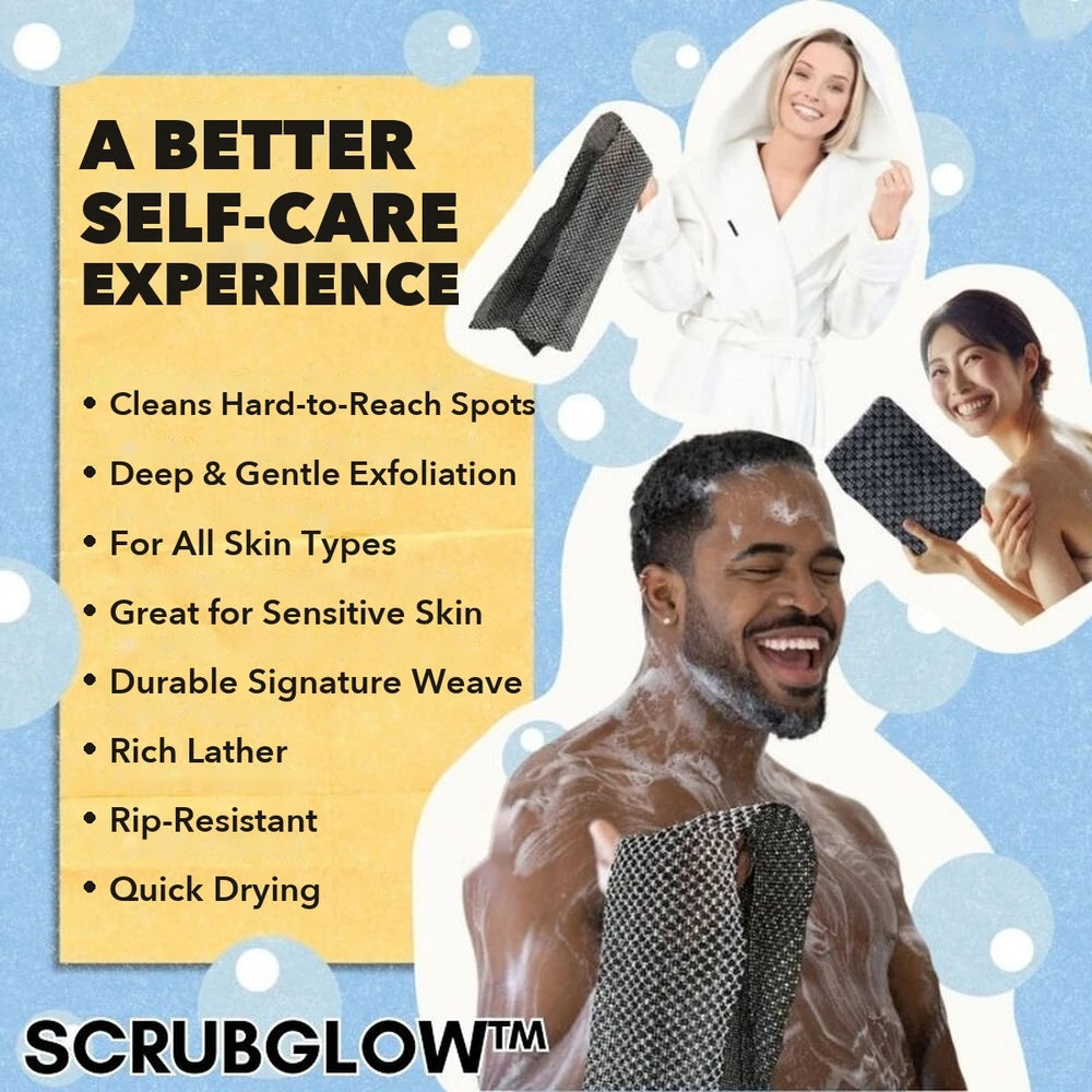 1+1 FREE TODAY | ScrubGlow™ - Antibacterial Exfoliating Shower Cloth