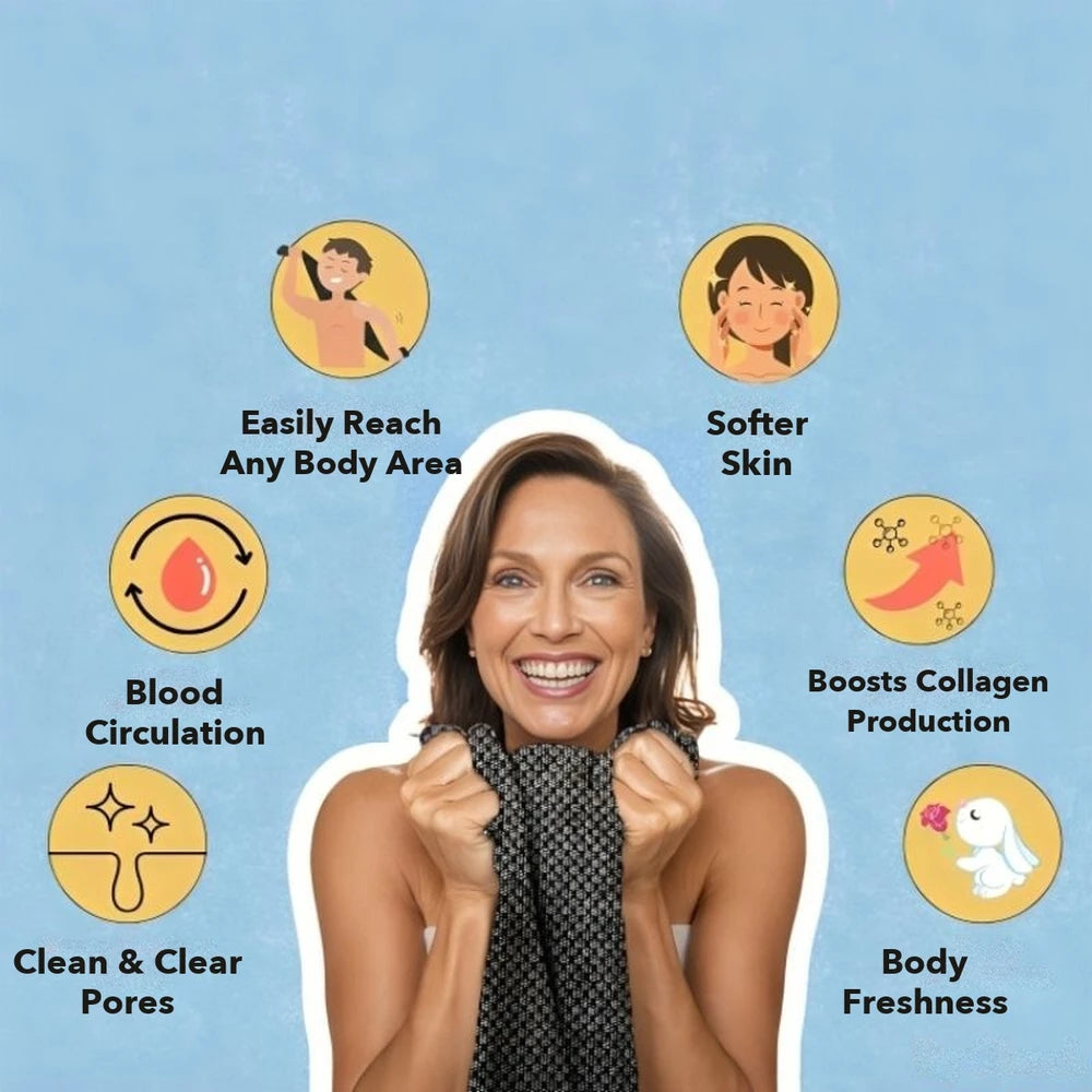 1+1 FREE TODAY | ScrubGlow™ - Antibacterial Exfoliating Shower Cloth