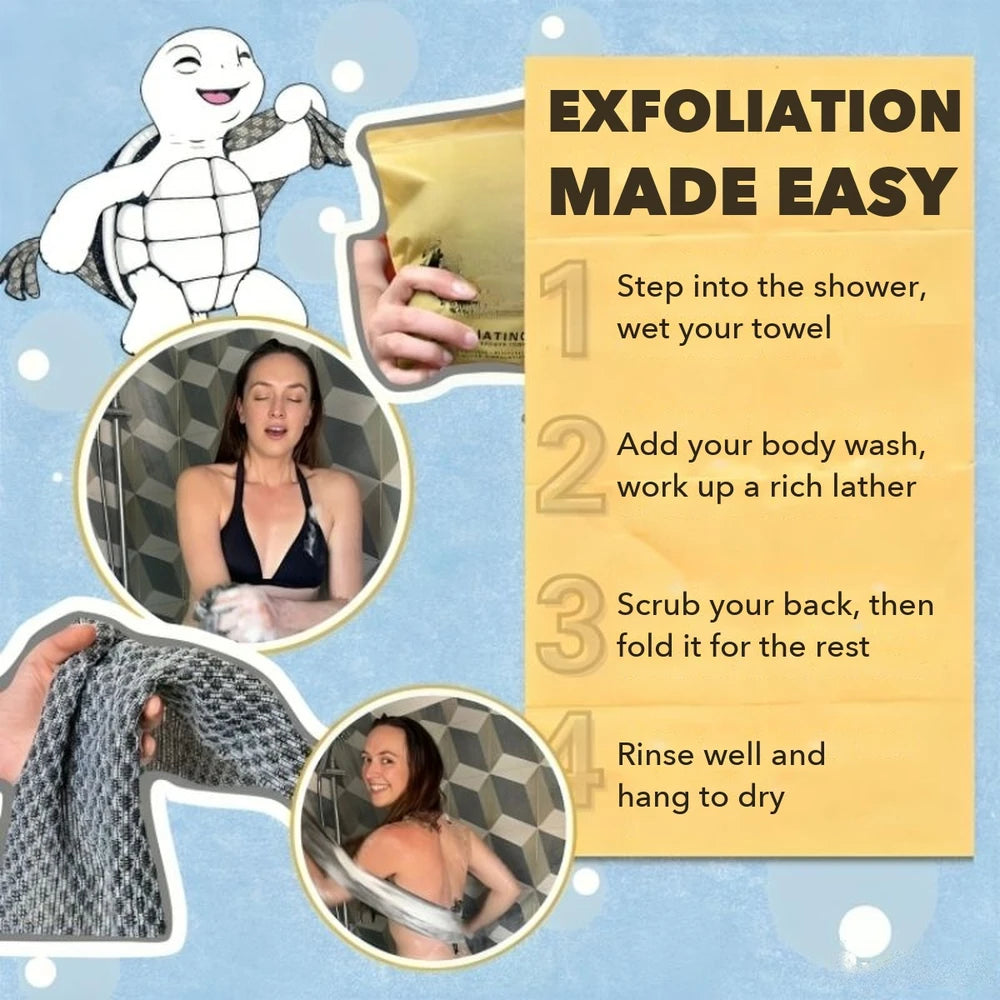 1+1 FREE TODAY | ScrubGlow™ - Antibacterial Exfoliating Shower Cloth