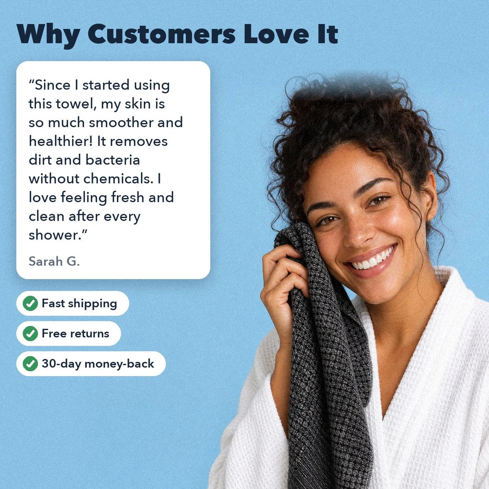 1+1 FREE TODAY | ScrubGlow™ - Antibacterial Exfoliating Shower Cloth
