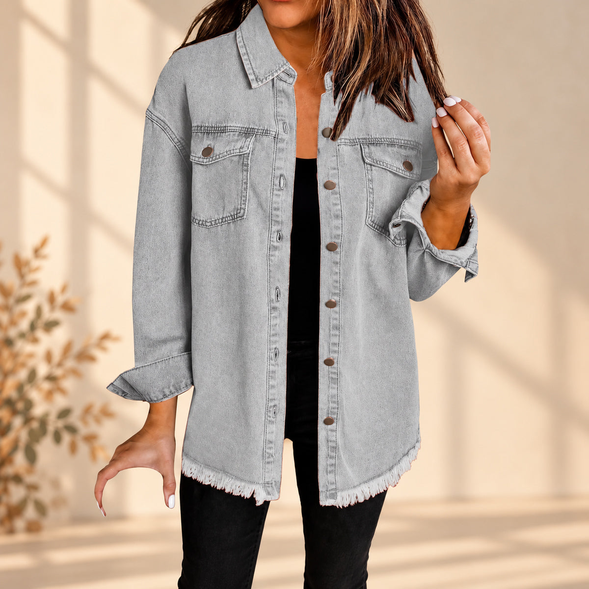 50% OFF TODAY | FrayLayer™ - Denim Shirt Jacket