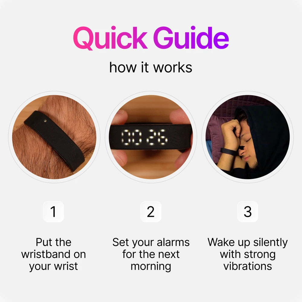 50% OFF TODAY | QuietWake™ - Silent Wrist Alarm