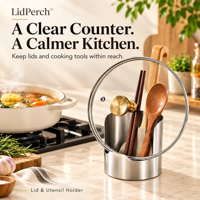 1+1 FREE TODAY | LidPerch™ - Spoon and Lid Rest