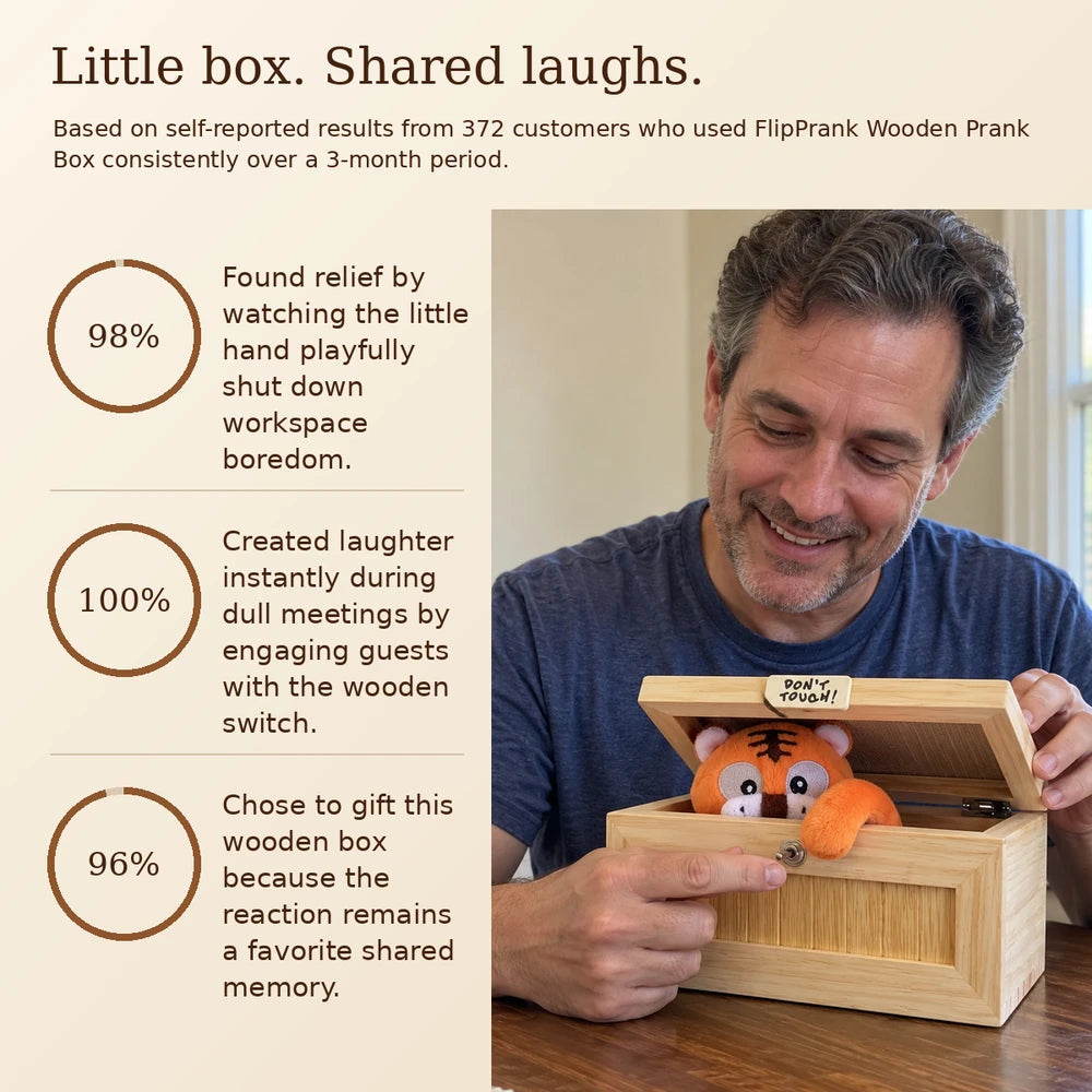 50% OFF TODAY | FlipPrank™ - Wooden Prank Box