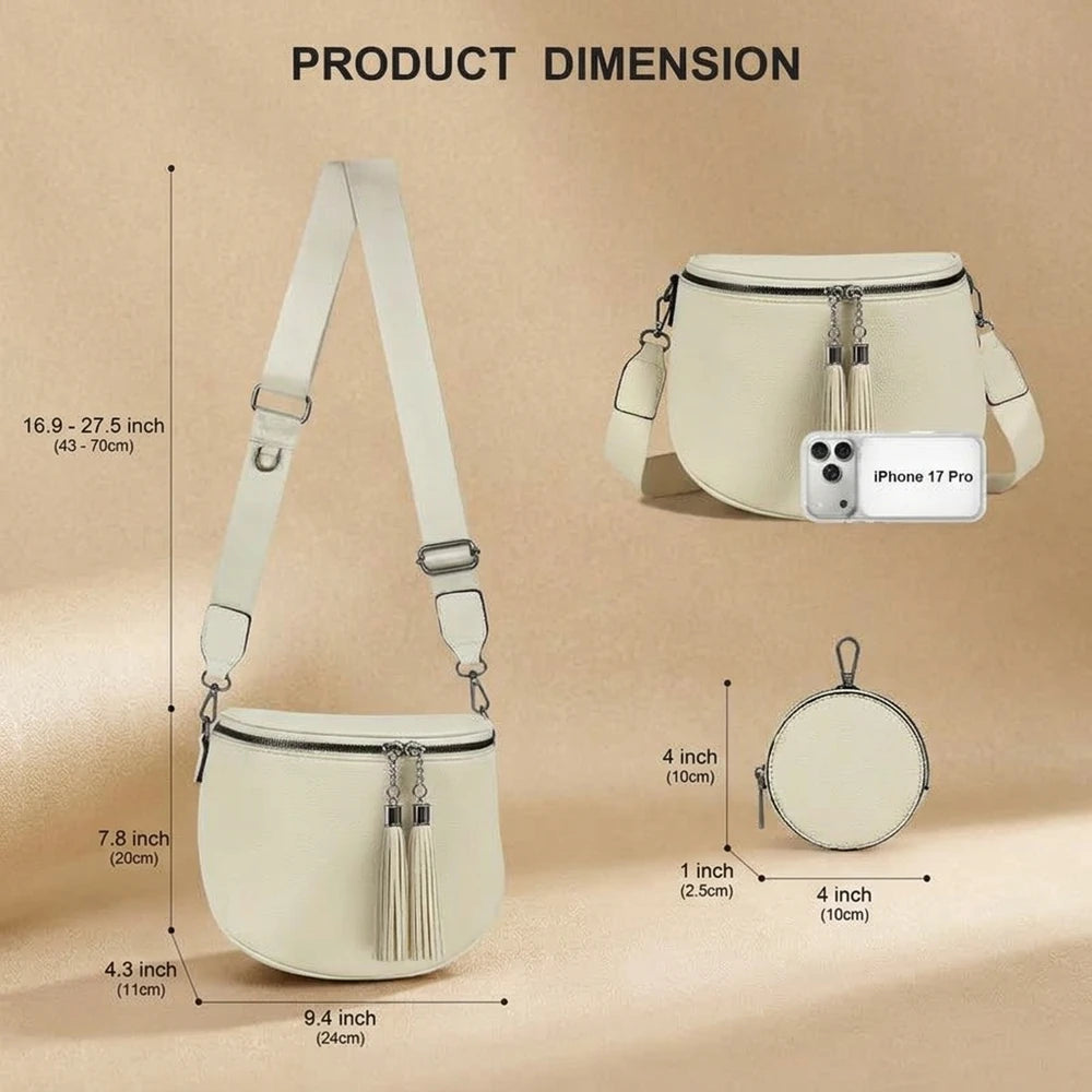 50% OFF TODAY | TasselSwing™ - Leather Saddle Bag