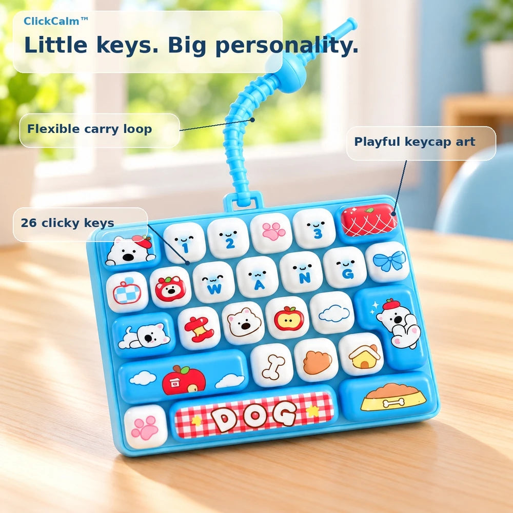 1+1 FREE TODAY | ClickCalm™ - Mini Fidget Keyboard