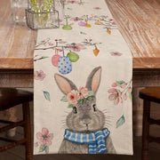 Easter Rabbit Table Runner Linen