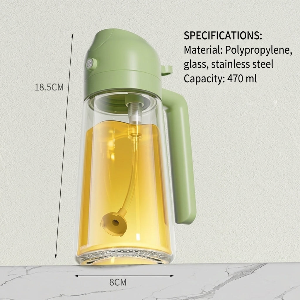 50% OFF TODAY | Splash&Drizzle™ - 2 in 1 Oil Spray Bottle and Glass Dispenser