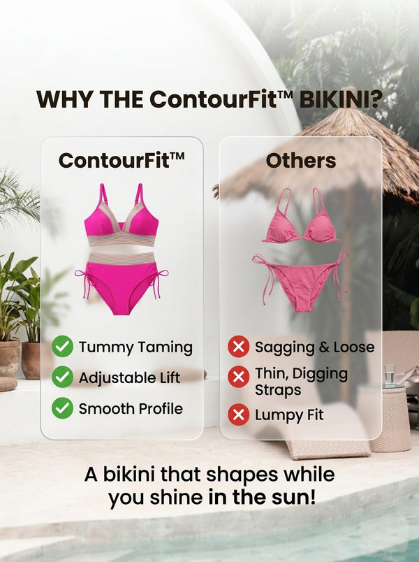 50% OFF TODAY  ContourFit™ - A bikini that shapes while you shine in the sun!