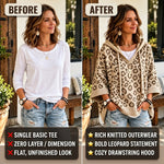 50% OFF TODAY | LeoLayer™ - Oversized Hooded Knit Top