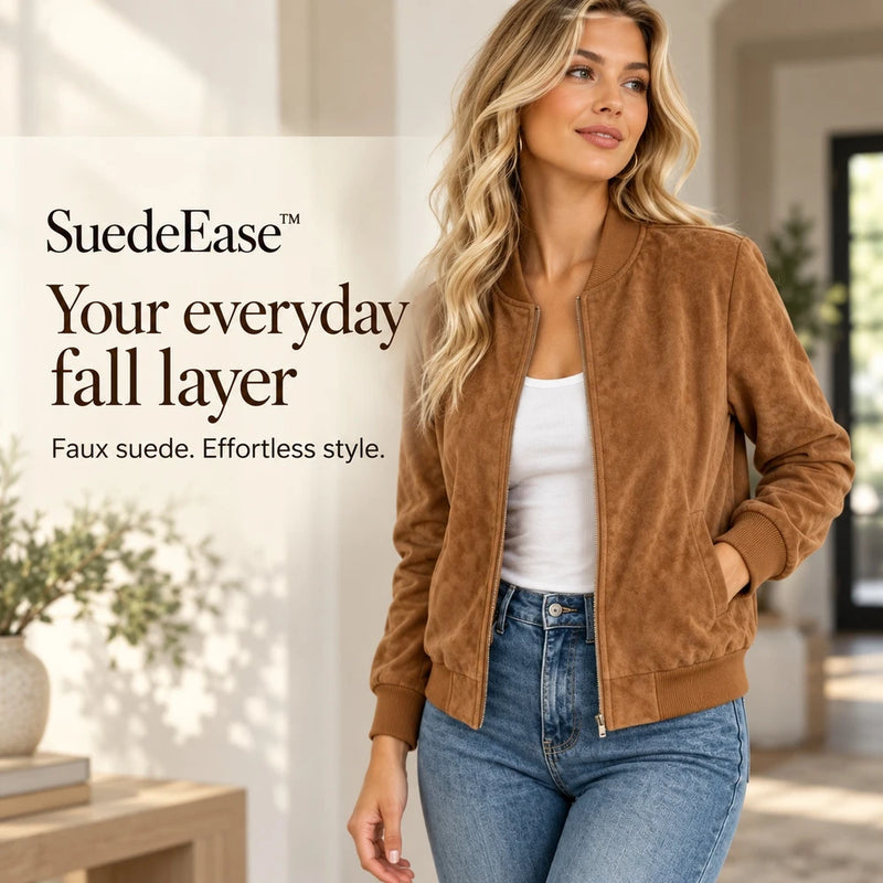 50% OFF TODAY | SuedeEase™ - Women's Suede Jacket