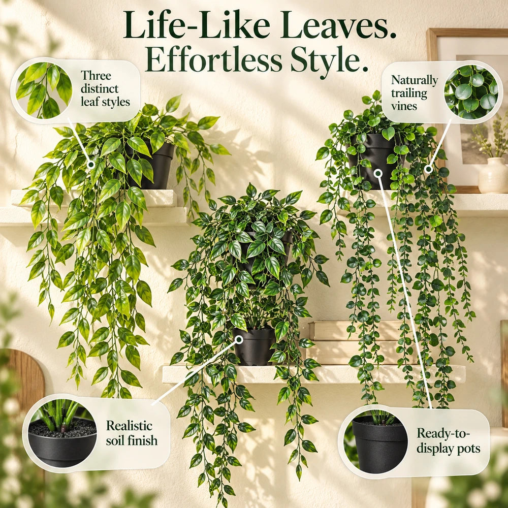 1+2 FREE TODAY | GreenDrape™ - Artificial Hanging Leaf Plants