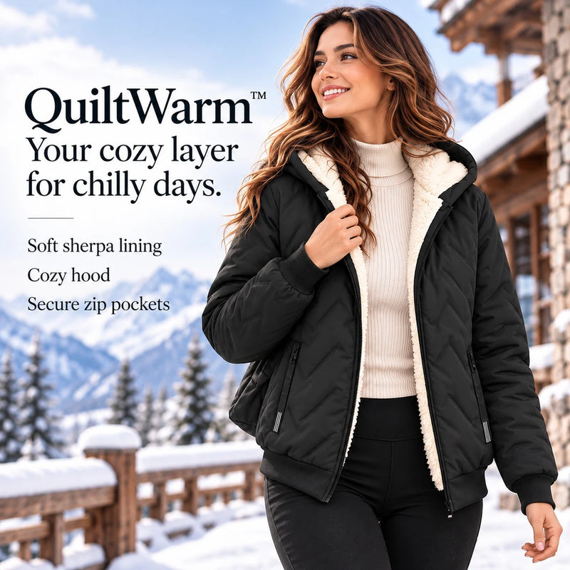 50% OFF TODAY | QuiltWarm™ - Quilted Bomber Jacket