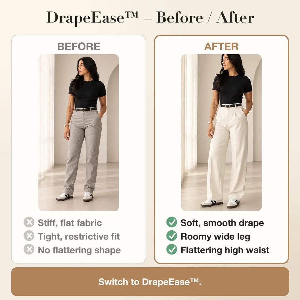 50% OFF TODAY | DrapeEase™ - Business Casual Drape Trousers