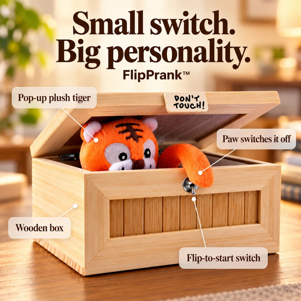 50% OFF TODAY | FlipPrank™ - Wooden Prank Box