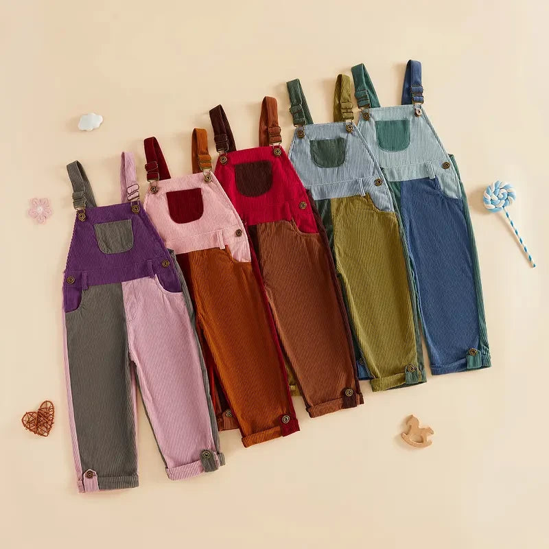 50% OFF TODAY | RetroTots™ - Toddler's Corduroy Overalls